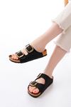P-101 Siyah Günlük Birkenstock Kadın Terlik