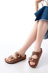 P-101 Taba Günlük Birkenstock Kadın Terlik